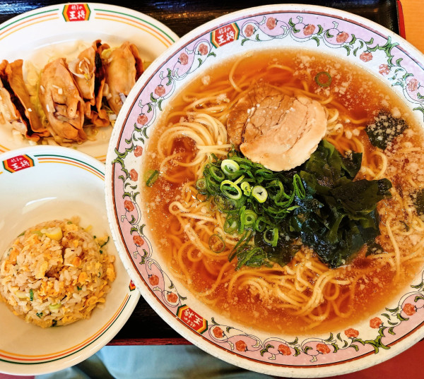 「日替わりランチ＋麺大盛」@餃子の王将 大宮南中野店の写真