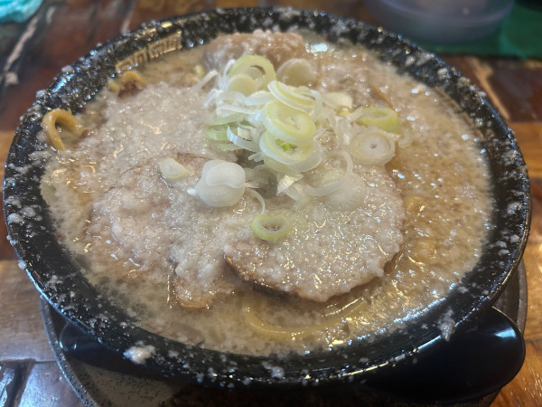 「特製らーめん（にんにく多め 太麺）」@らーめん 平太周 味庵の写真