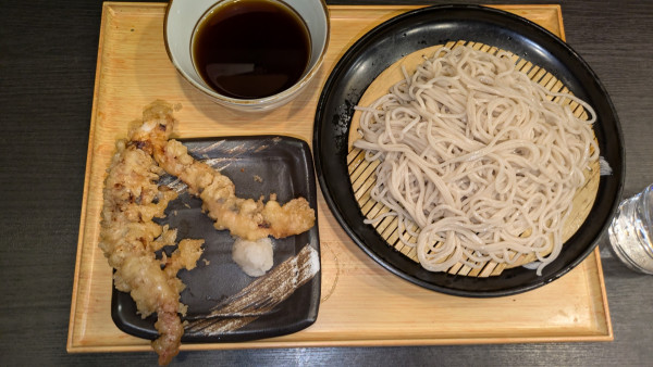 「【店舗限定】ジャンボゲソ天せいろ」@小諸そば 銀座7丁目店の写真