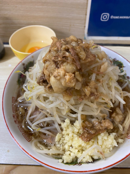 「ラーメン＋生卵＋ギルティ」@夢を語れ 八王子の写真