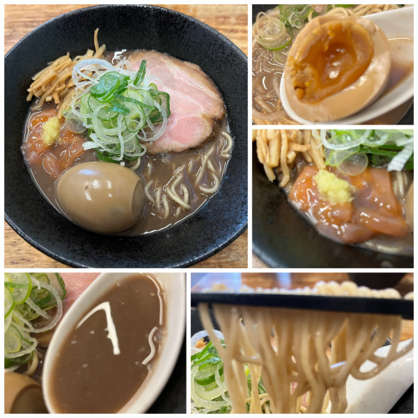 「味玉入りイカと濃厚な煮干しの中華そば1350円」@錦糸町中華そば さん式の写真