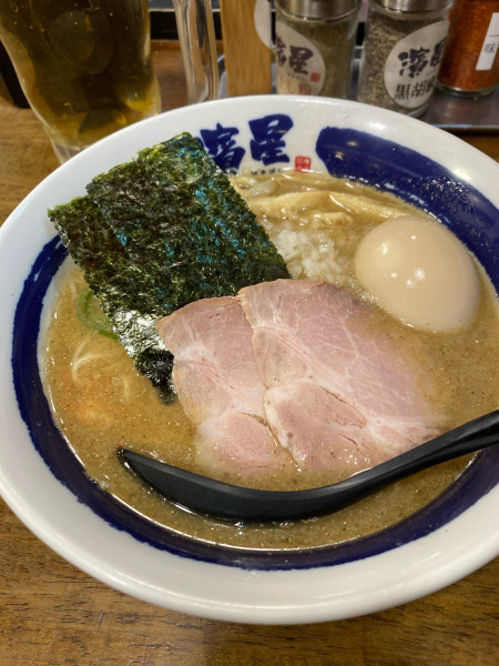 「濃厚煮干し+味玉」@麺匠 濱星 溝の口店の写真
