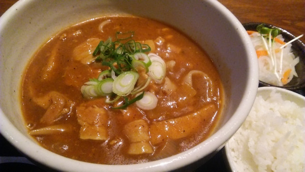 「大人のカレーうどんセット 1050円」@カレーうどん ひかり TOKYOの写真