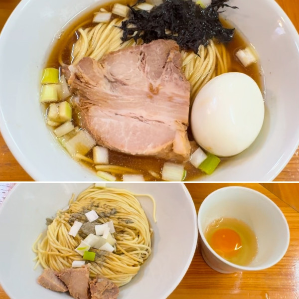 「味玉付き煮干ソバ¥1,150＋和え玉¥200＋生卵¥100」@煮干中華ソバ イチカワの写真