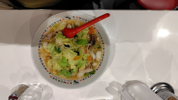 「野菜いっぱいラーメン」@どうとんぼり神座 アトレ川崎店の写真