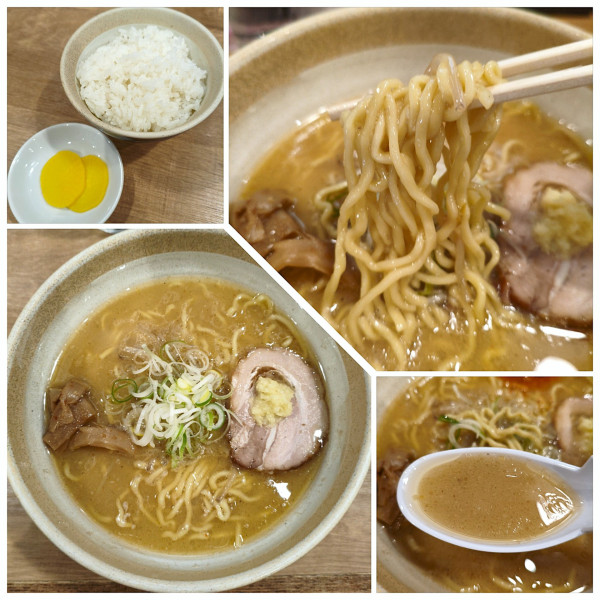 「味噌ラーメン+ライス 950円」@らーめん 福籠の写真