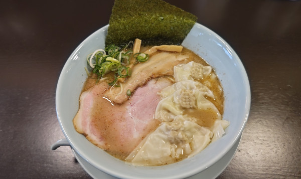 「魚介豚骨ワンタンラーメン 1000円」@麺や いちゆめの写真