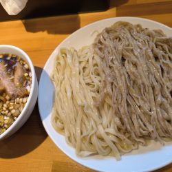 焙煎2色つけ麺(無料大盛)(1,200)＋玉子(100)