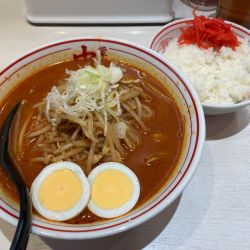 味噌卵麺1040+半ライス160=1200円