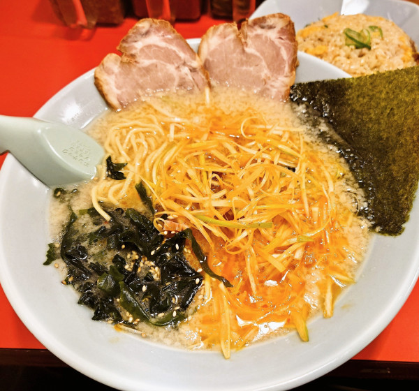 「ネギラーメン＋半チャーハン」@ラーメンショップ〇化 野田谷津店の写真