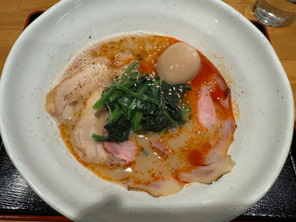 「担々麺　チャーシュー味玉トッピング」@麺屋 隆志の写真
