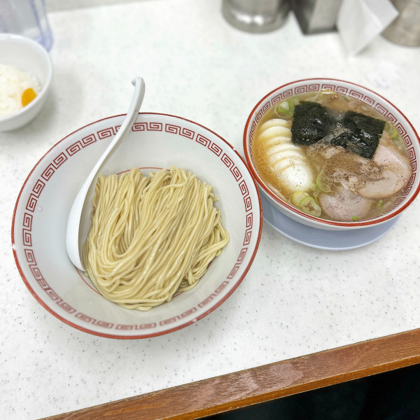 「つけ麺＋サービスライス」@マルショーラーメン ヨドバシAkiba店の写真