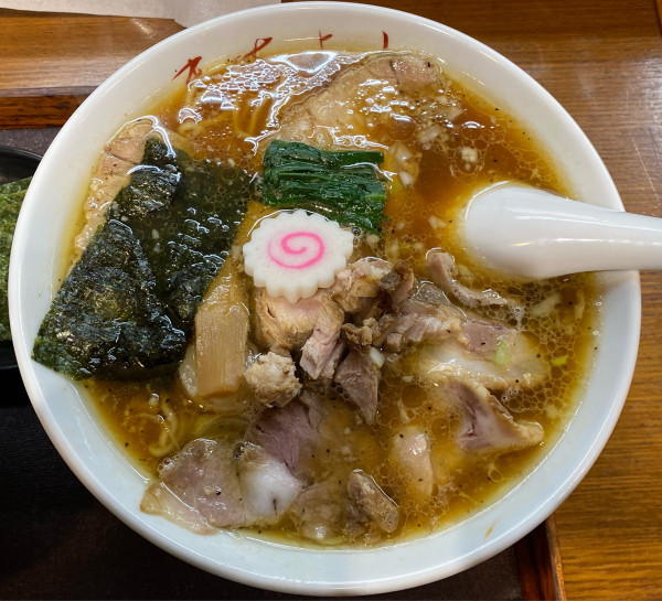「チャーシュウメン しょうがめし小 海苔」@中華そば政好の写真