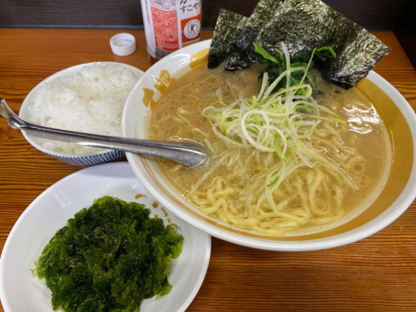 「ラーメン・アオサノリ・ライス」@カマリヤ大将の写真
