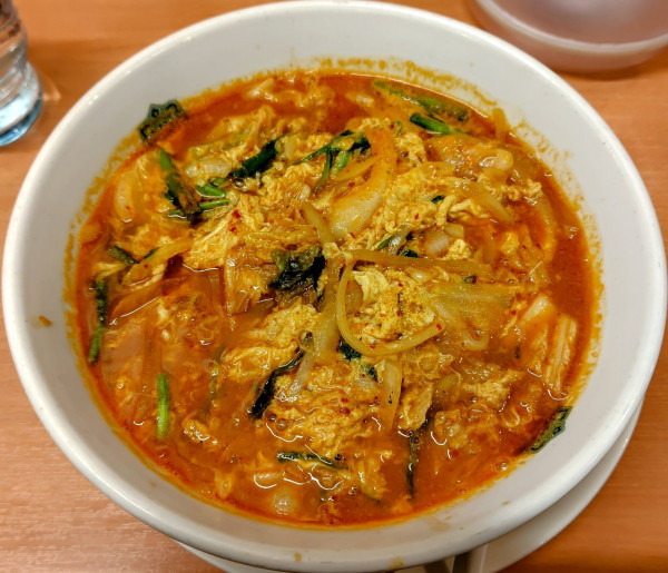 「チゲ味噌ラーメン 750円」@日高屋 蒲田東口店の写真