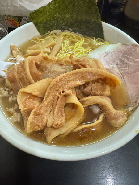 「つぶ貝の100ラーメン1500円」@一条流がんこ総本家分家四谷荒木町の写真