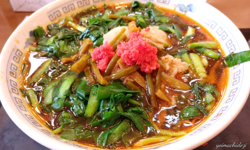 「満州にらラーメン、にら増し」@さかえや本店の写真