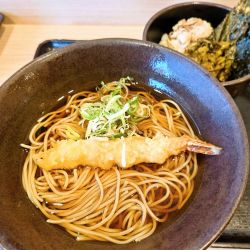 朝食セット 焼鯖ごはん(温)+海老天