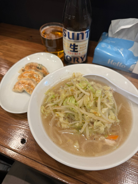 「タンメンと餃子」@餃子とタンメンの店 かしわぎの写真