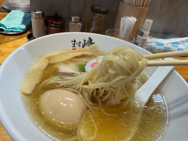 「煮玉子中華1080円.ばけ350円」@中華蕎麦 ます嶋の写真