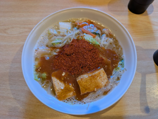 「塩坊主タンメン大辛 中盛」@つけ麺 坊主の写真