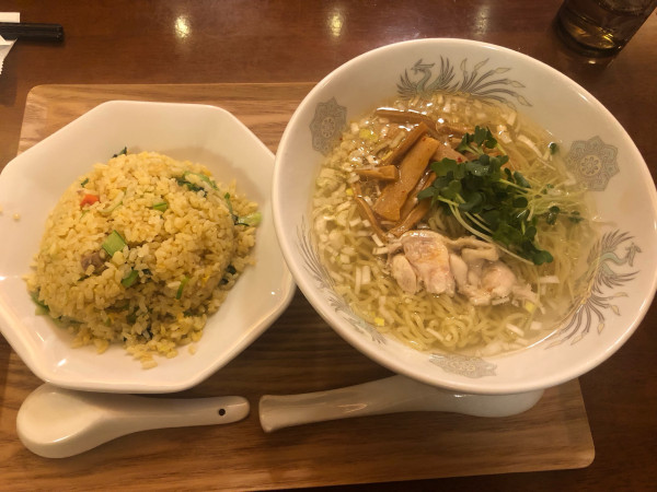 「選べる麺セット(岩塩ラーメン+半チャーハン)」@町中華 昇福の写真