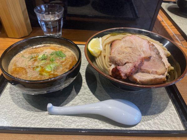 「スパイシー味噌つけ蕎麦1800+大100+辛み100」@中華蕎麦 ひら井の写真