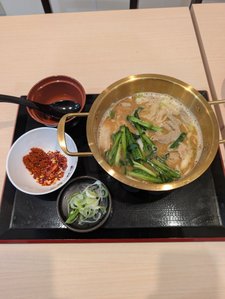 「もつ鍋ら〜めん」@ゆで太郎 結城小田林店の写真