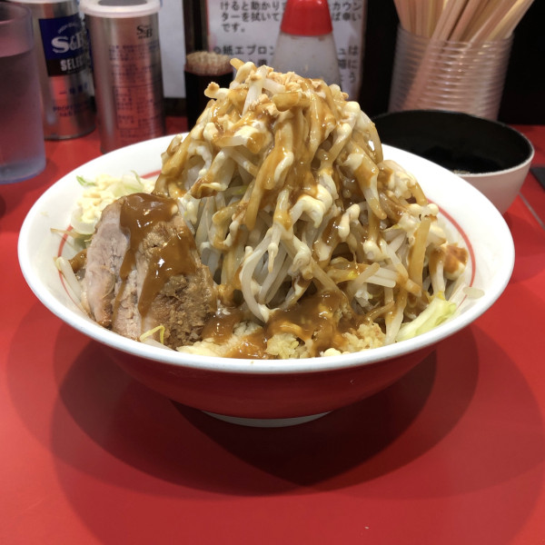 「ニンニクザンマイ＋生卵」@千里眼の写真