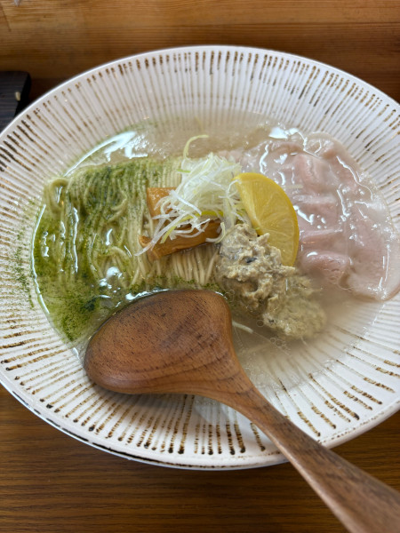 「牡蠣そば」@中華そば 華塩の写真