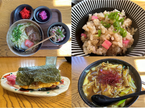 「沖縄そば・じゅうしーセット1,100円+カレーうどん850円」@あじどころ 夢航海の写真