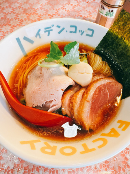 「夜遊び⭐︎帆立鴨南蛮中華ソバ」@らーめん凛々の写真