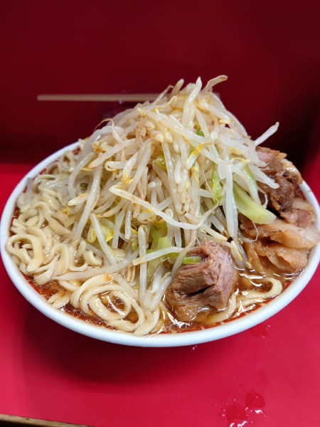 「大豚  野菜  ニンニク  カラメ」@ラーメン二郎 三田本店の写真