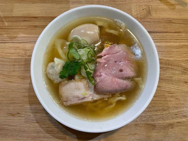 「味玉しなそば(¥1,100)」@手打ち正麺 Hachimitsuの写真