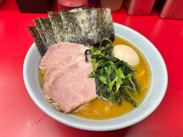 「武将らーめん並　硬め濃いめ多め」@家系らーめん 武将家の写真