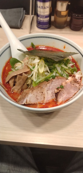 「辛味噌葱らーめん(大盛)」@らーめん はな火屋の写真