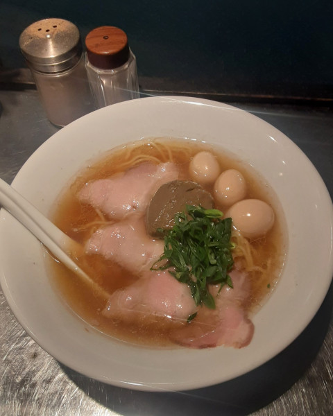 「【限定】ベニズワイ蟹味噌蕎麦＋うずら」@さんじの写真