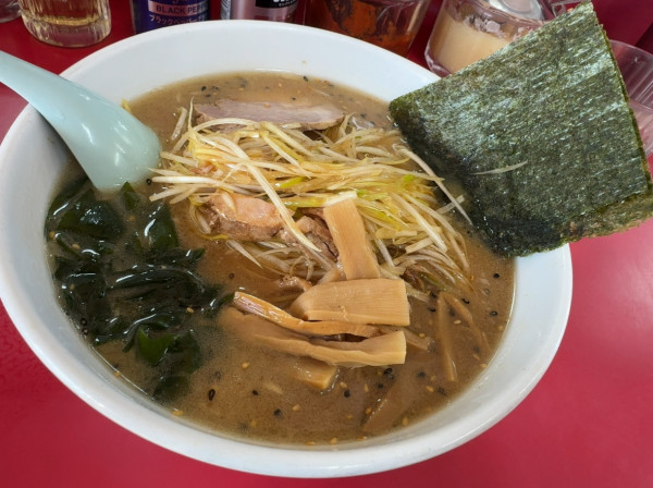 「ネギミソラーメン並」@ラーメンショップ 水代店の写真
