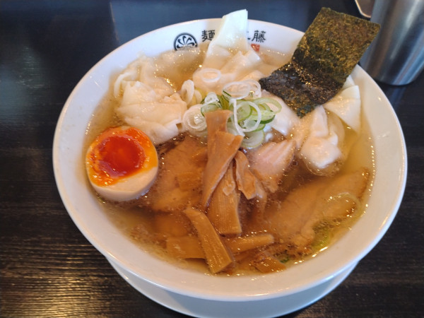 「塩チャーシューワンタン麺¥1330-」@手打ち中華蕎麦 麺屋 工藤の写真