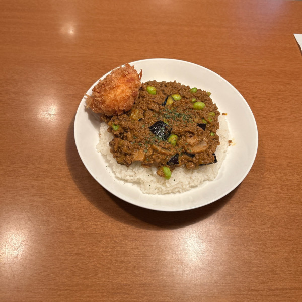 「ドライキーマカレー、カニクリームコロッケ」@ジンコックの写真