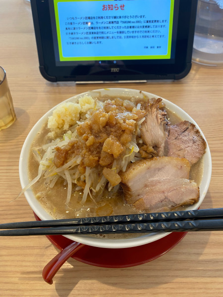 「二郎系ラーメン小脂マシ」@ラーメン匠 曙店の写真