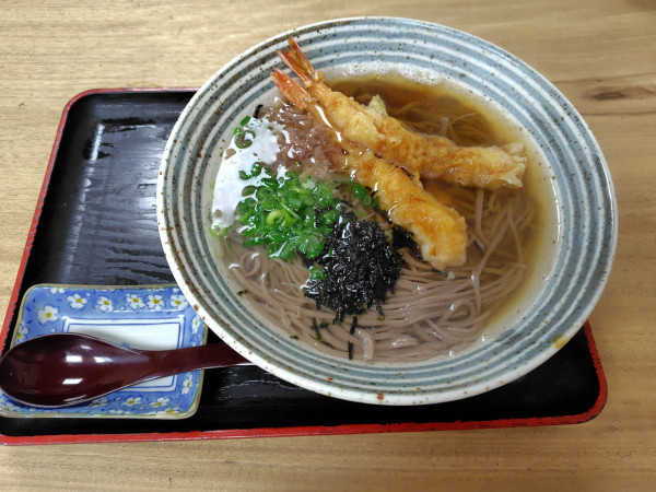 「天ぷらそば1000円」@吾妻そばの写真