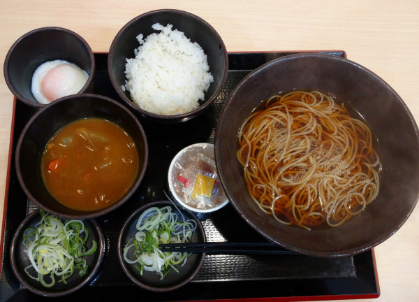 「朝セット納豆（500円）」@ゆで太郎 大井競馬場前店の写真