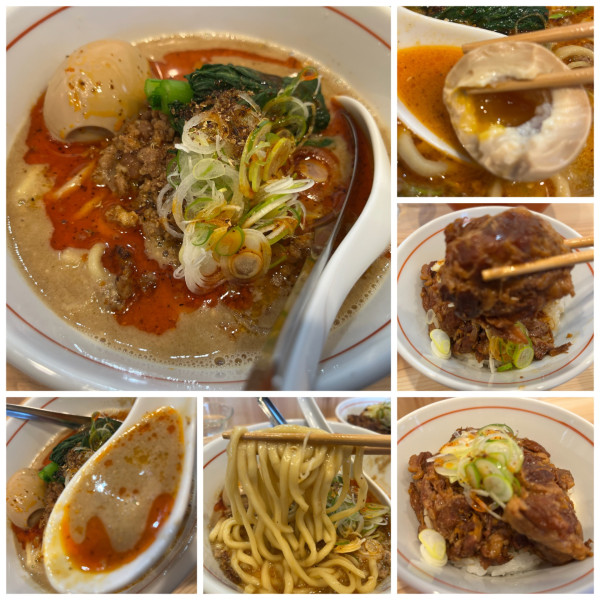 「味玉担々麺 1350円トロ肉ごはん400円」@TOKYO RAMEN かいかの写真