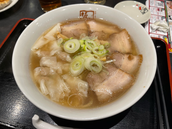 「わんたんラーメン」@喜多方ラーメン坂内 上尾店の写真
