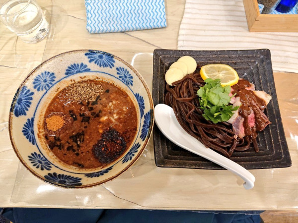 「オーガニックチョコレート味噌つけ麺」@食堂 七彩の写真