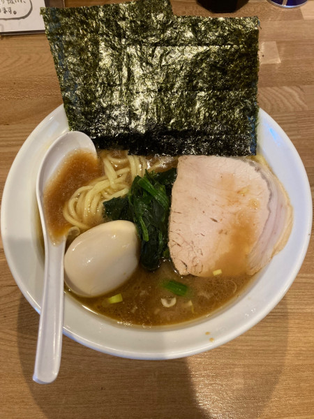 「ラーメン　煮玉子」@家系らーめん やなぎやの写真
