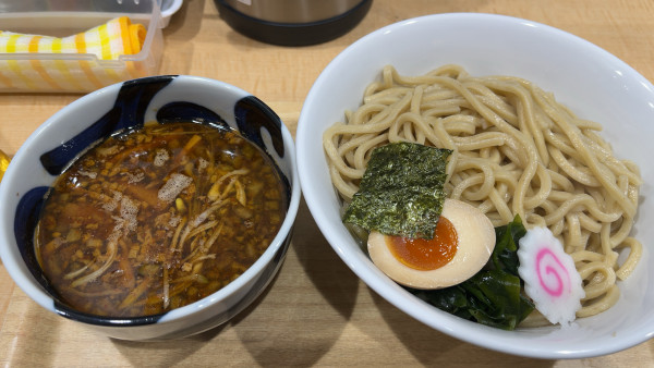 「つけ麺大盛極太麺熱盛900円」@中華そば つけ麺 音七の写真