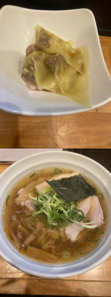 「肉醤油ワンタン」@大阪 麺哲の写真