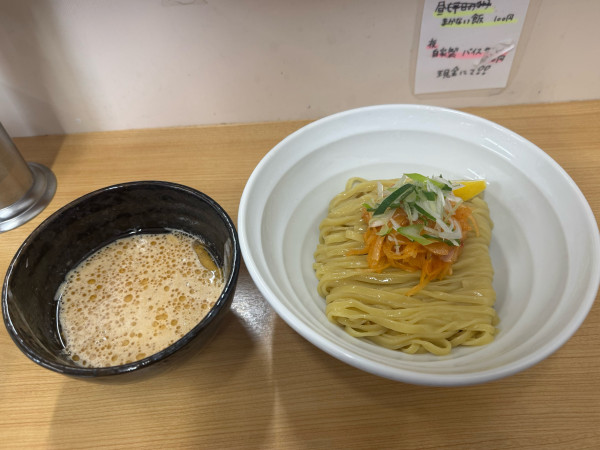 「【限定】えびクリーミーつけ麺」@らぁ麺NOBU 川越店の写真